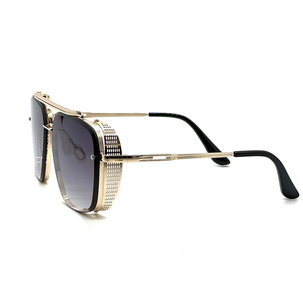 Gold Frame Steampunk Sunglasses Designer Style Fashion Men Women Shades Lentes - Picture 6 of 6